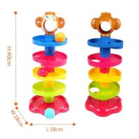WOOPIE BABY kamuoliukų takelio spiralės rinkinys + 3 kamuoliukai