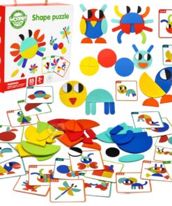 WOOPIE GREEN medinė Montessori dėlionė