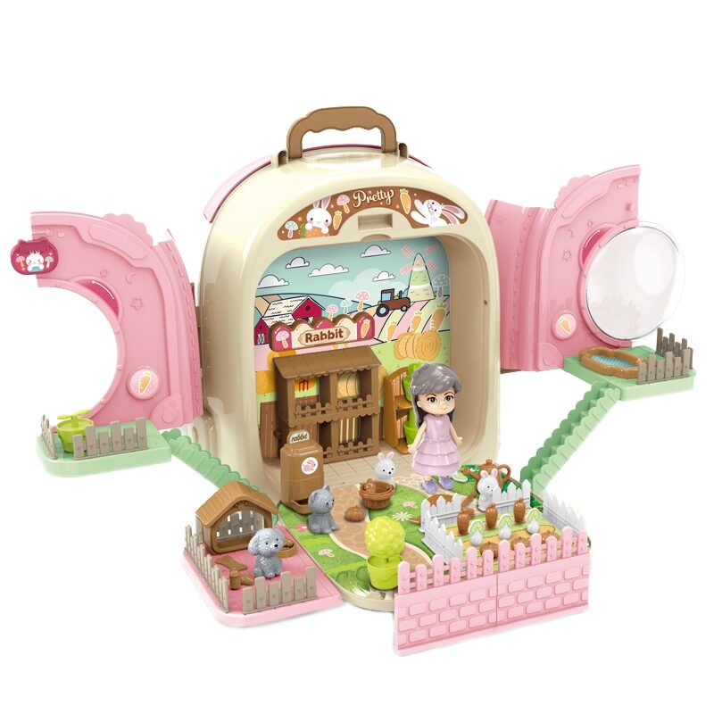 WOOPIE Triušis kuprinėje 3in1 Ūkio namas Sodas WOOPIE Triušis kuprinėje 3in1 Ūkio namas Sodas