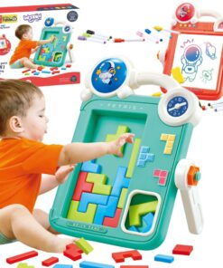 WOOPIE dvipusė piešimo lenta 2in1 Tetris žaidimas