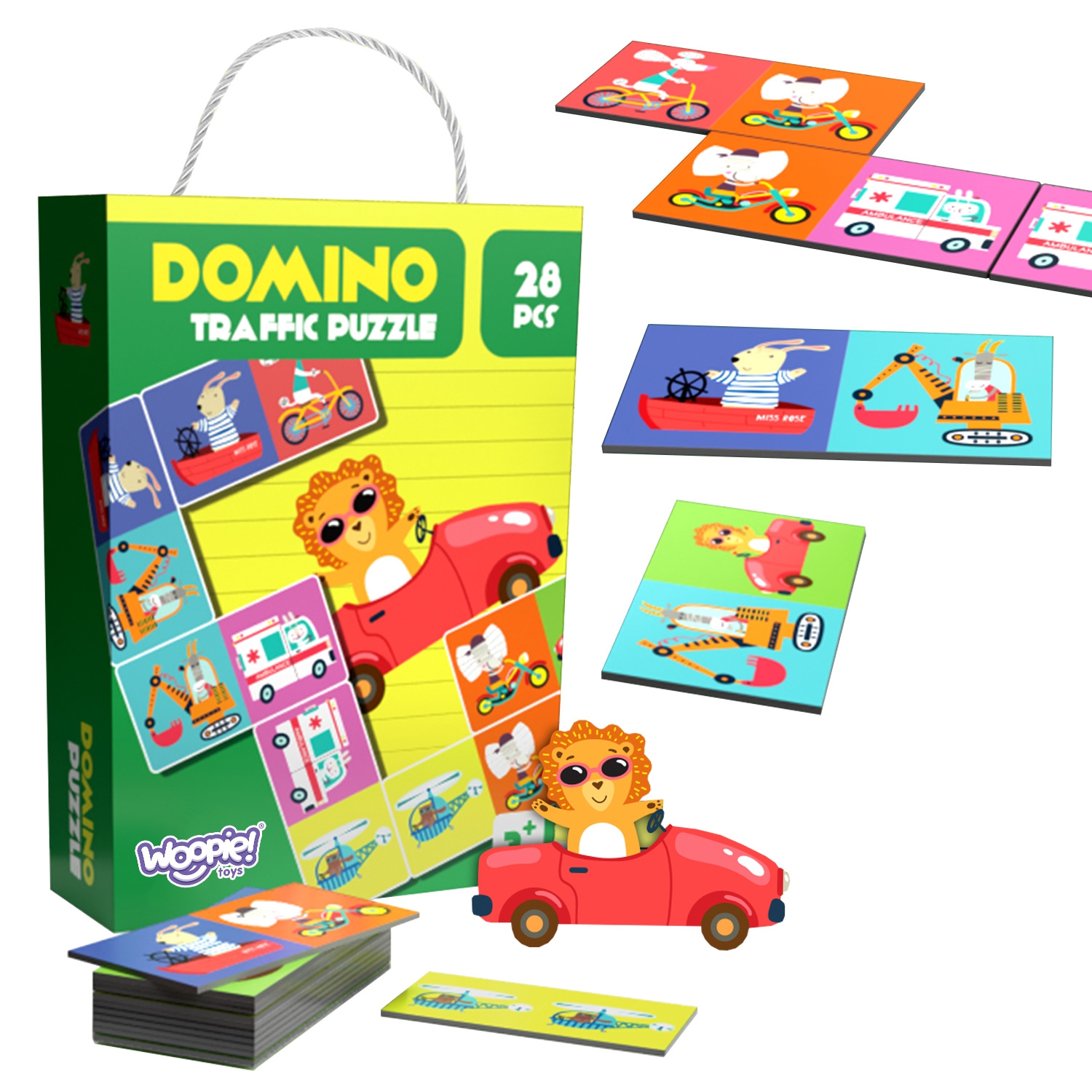 WOOPIE haridusm&auml;ng "Transport" Loomad Montessori doominom&otilde;istatus