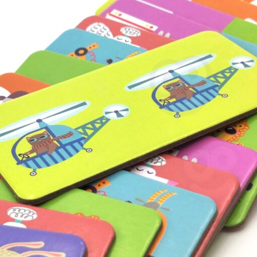 WOOPIE edukacinis žaidimas „Transportas“ Gyvūnai Montessori domino dėlionė