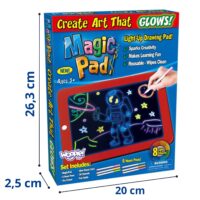 WOOPIE magiškos grafikos piešimo planšetė neoninėmis spalvomis
