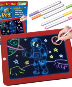 WOOPIE magiškos grafikos piešimo planšetė neoninėmis spalvomis