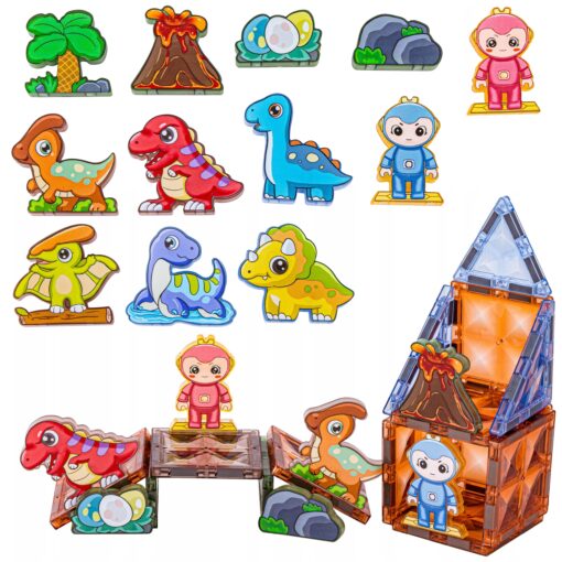 šviečiantys 3D dinozaurų parkas