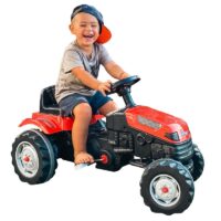 WOOPIE pedalų traktorius ūkininkui GoTrac traktorius tylūs ratai