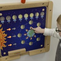  MASTERKIDZ Montessori mėnulio fazių edukacinė lenta