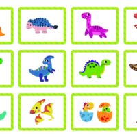  TOOKY TOY magnetinė dėlionė Dinozaurų dėlionė