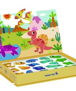  TOOKY TOY magnetinė dėlionė Dinozaurų dėlionė