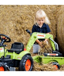 FALK traktorius su priekaba CLAAS Arion ekskavatorius-kaušas + krautuva