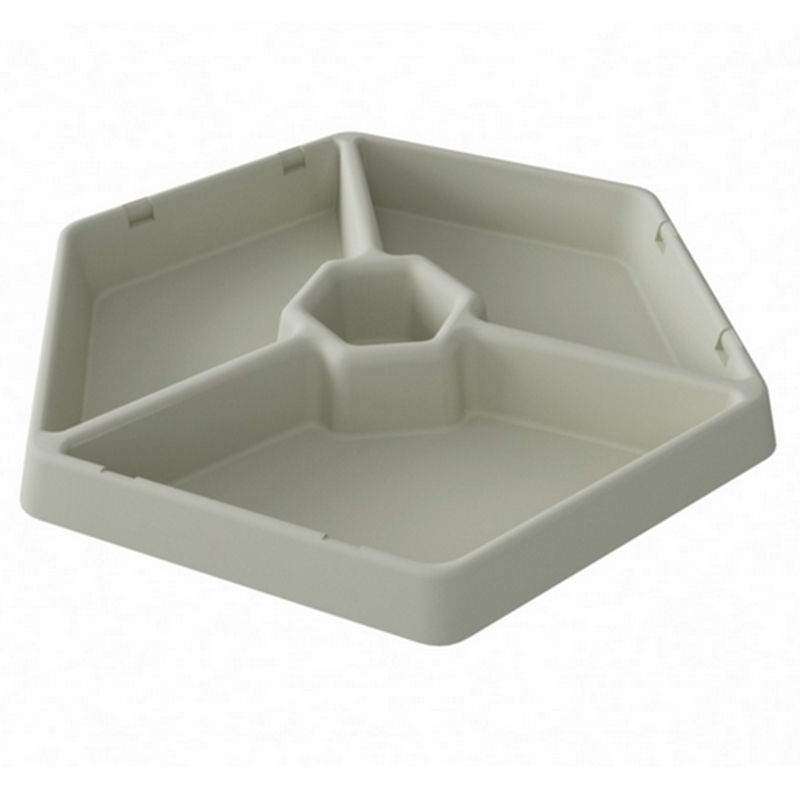 MASTERKIDZ šešiakampis padėklas su trimis pertvaromis MASTERKIDZ šešiakampis padėklas su trimis pertvaromis