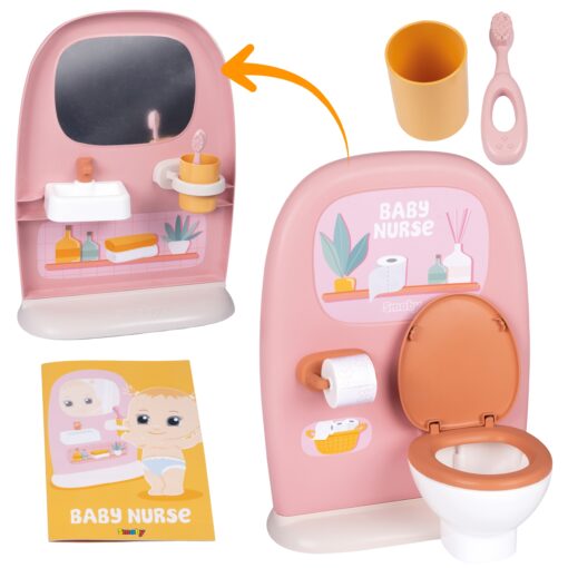 SMOBY Baby Nurse – Dvipusis tualetas Lėlėms 42 cm