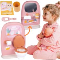 SMOBY Baby Nurse – Dvipusis tualetas Lėlėms 42 cm