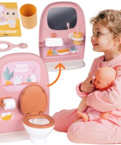 SMOBY Baby Nurse – Dvipusis tualetas Lėlėms 42 cm