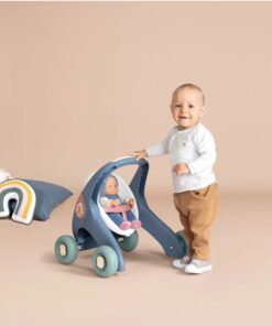 SMOBY Little Walker Pusher 3in1 vežimėlis kūdikiui + lėlė