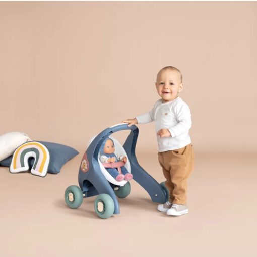 SMOBY Little Walker Pusher 3in1 vežimėlis kūdikiui + lėlė