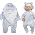 Kombinezonas PAJAC COTTON MINKY mėlynai pilkas