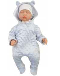 Kombinezonas PAJAC COTTON MINKY mėlynai pilkas - Image 2