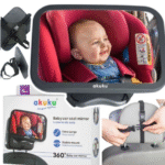 AKUKU didelis veidrodėlis vaiko stebėjimui automobilyje