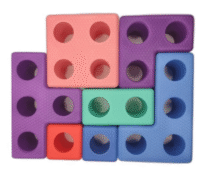 Putplasčio blokeliai Tetris - 45 el. - Image 6