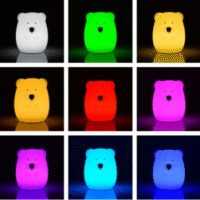 Meškučio formos naktinė lempa RGB - Image 5
