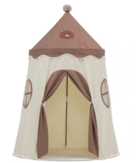 TIPI vaikiška palapinė smėlio spalvos, meškiukas - Image 4