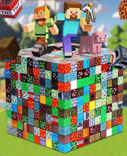 Magnetinės minecraft kaladėlės 184vnt - Image 2