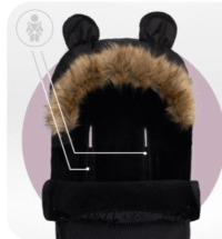 Miegmaišis MoMi Cozy Black - Image 3