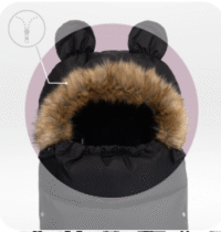 Miegmaišis MoMi Cozy Black - Image 4