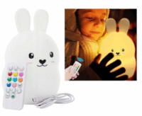 Vaikiška naktinė RGB lempa zuikučio formos - Image 2