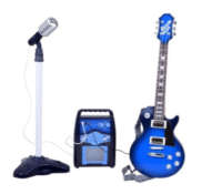 Elektrinė gitara su mikrofonu ir stiprintuvu vaikams - Image 2