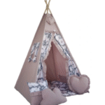 TIPI rožinė palapinė vigwam