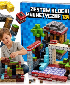 Magnetinės minecraft kaladėlės 184vnt