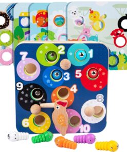 TOOKY TOY 2 viename medinis arkadinis žaidimas „Trauk vabzdžius“ vaikams