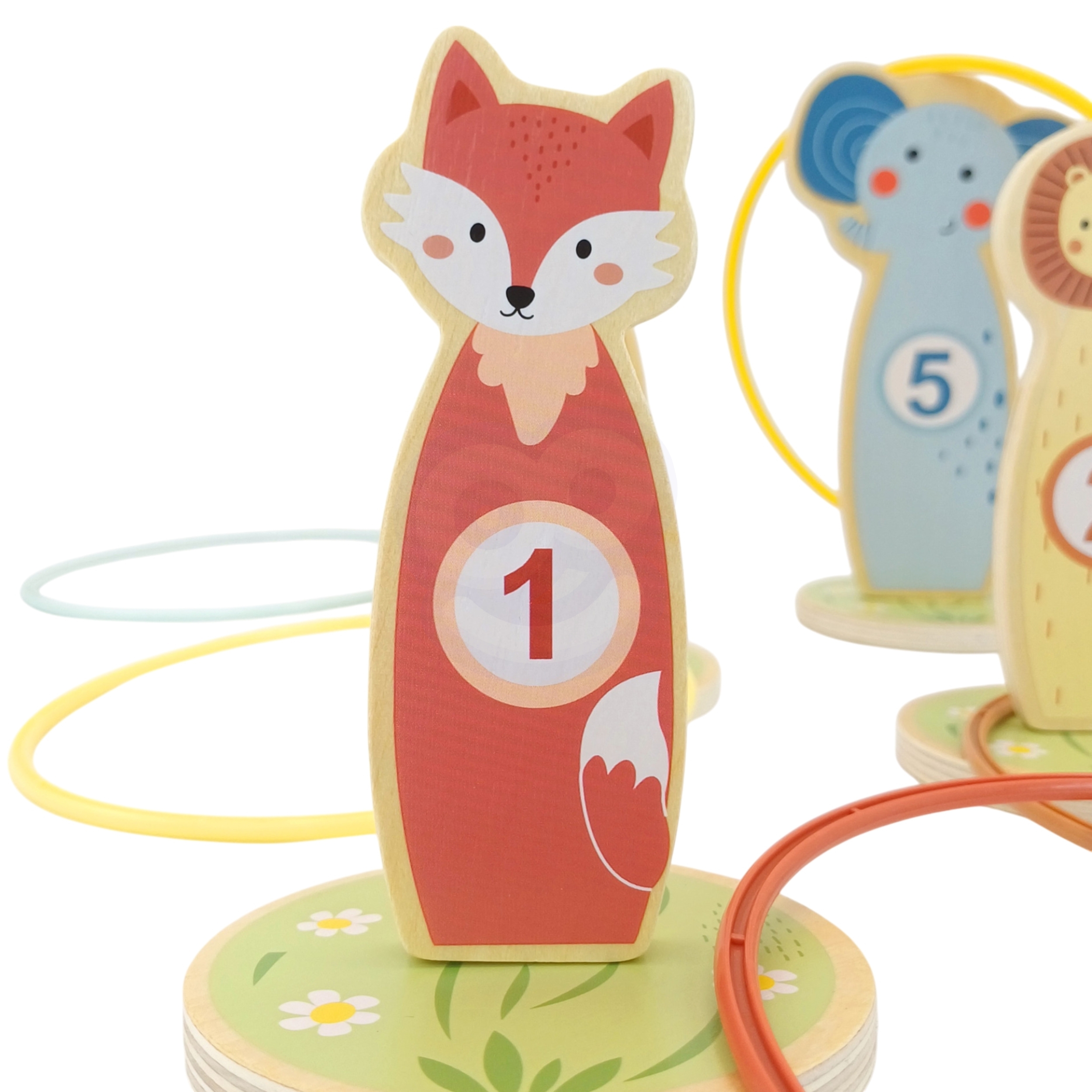 TOOKY TOY Mediniai įgūdžių žaidimo lankai „Mėtyk į taikinį“ TOOKY TOY Mediniai įgūdžių žaidimo lankai „Mėtyk į taikinį“