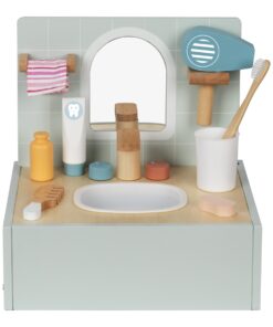 TOOKY TOY kambariui medinė vonio kriauklė vonios kambariui su priedais