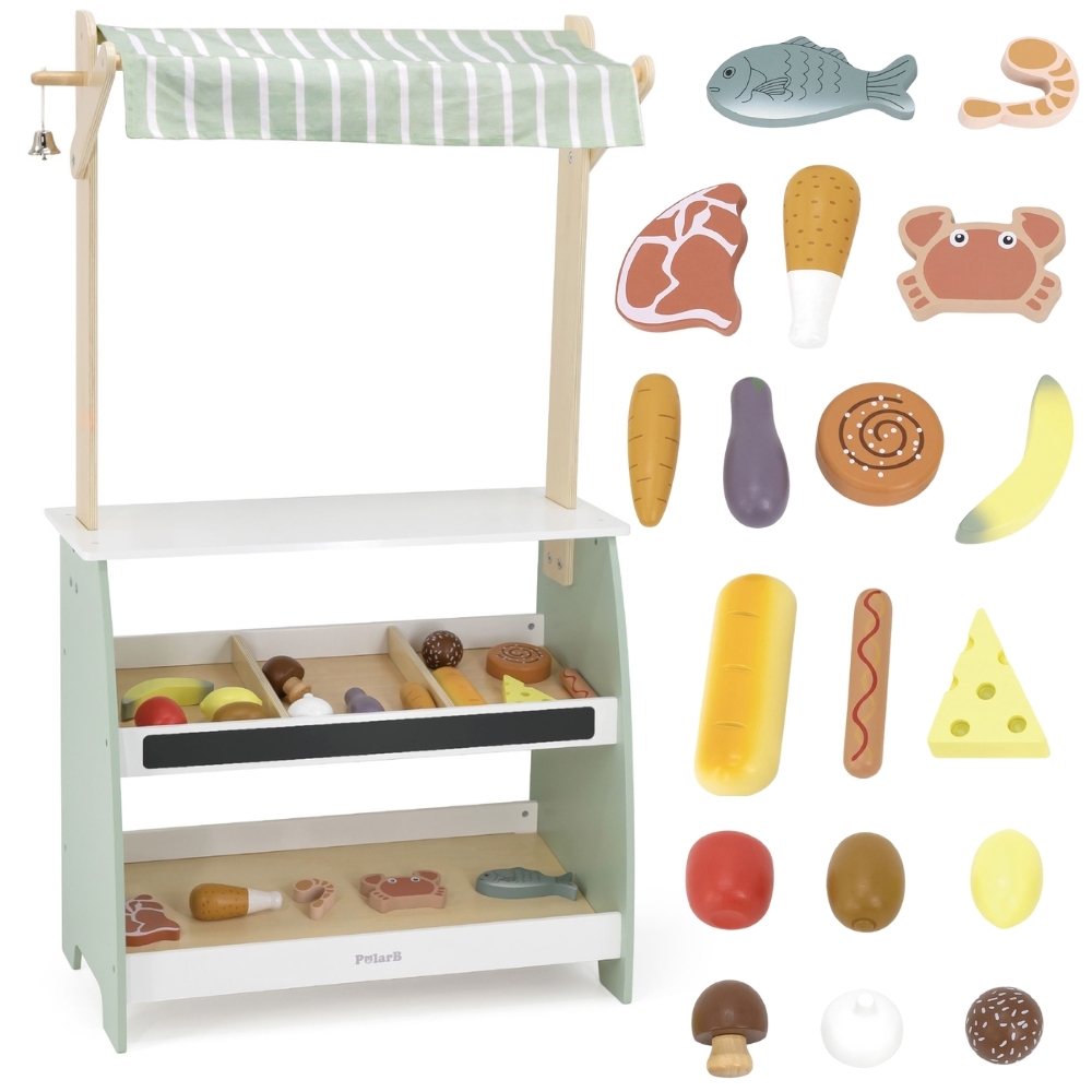 VIGA PolarB medinių mugių stendų rinkinys XXl prekystalių priedų parduotuvė VIGA PolarB medinių mugių stendų rinkinys XXl prekystalių priedų parduotuvė