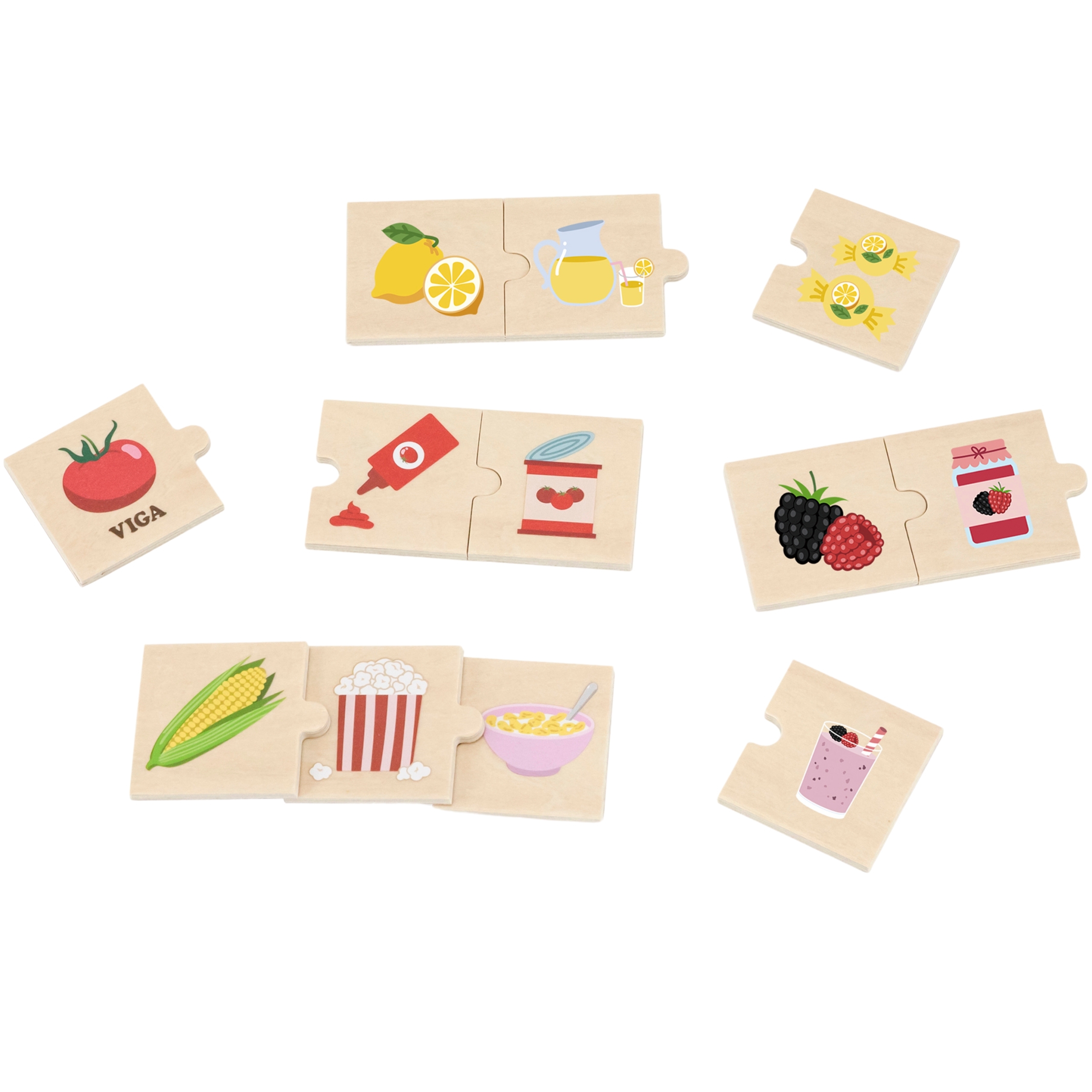 VIGA dėlionių rinkinys „Atraskite gamtos ir maisto ryšį“ VIGA dėlionių rinkinys „Atraskite gamtos ir maisto ryšį“