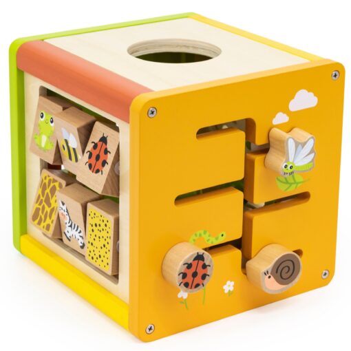VIGA medinis edukacinis kubas 5in1