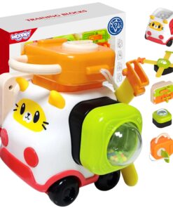 WOOPIE BABY Montessori manipuliacinis kačiuko automobilio konstravimo rinkinys