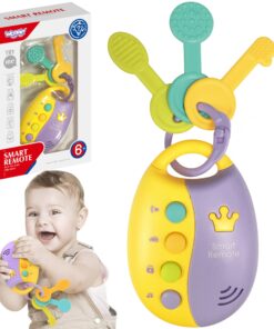 WOOPIE BABY interaktyvūs automobilio rakteliai su nuotolinio valdymo pultu 2in1 kramtukas