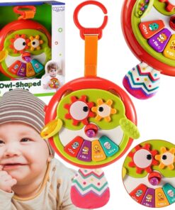 WOOPIE BABY interaktyvus pelėdos pianino žaislas su čežėjančia uodega