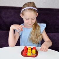WOOPIE IQ edukacinis ir strateginis loginis žaidimas 2 viename „Kryžiukai-nuliukai“