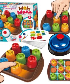 WOOPIE IQ edukacinis ir strateginis loginis žaidimas 2 viename „Kryžiukai-nuliukai“