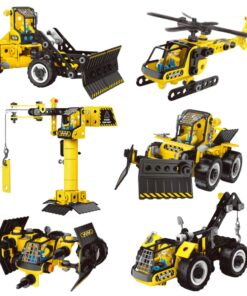 WOOPIE Konstrukcinis rinkinys STEAM Construction Vehicles 6in1 223 vnt.