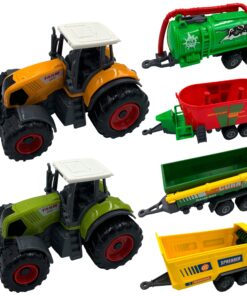 WOOPIE Mini Farmer’s Set Traktoriai su Priekabomis