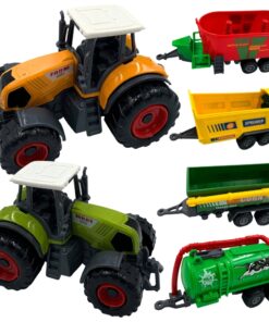 WOOPIE Mini Farmer’s Set Traktoriai su Priekabomis