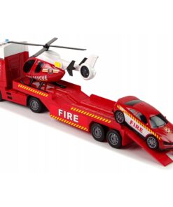 WOOPIE Vehicle Set Fire Truck Sraigtasparnis Automobilis Šviesos garsas