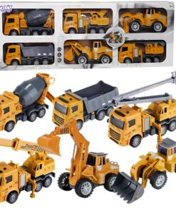 WOOPIE didelis statybinių transporto priemonių rinkinys 6in1