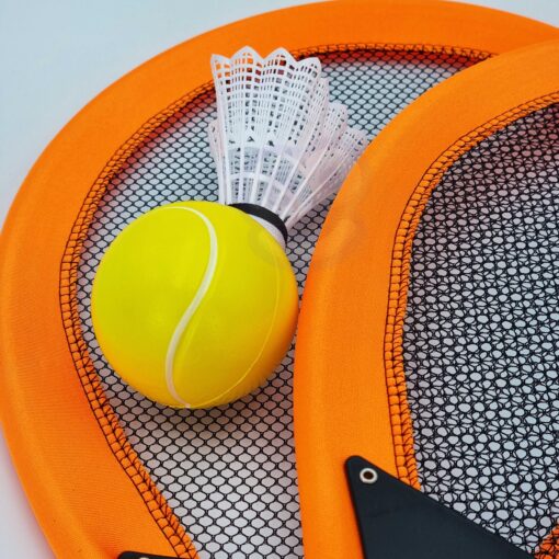 WOOPIE didelių vaikiškų badmintono rakečių rinkinys + plunksninė